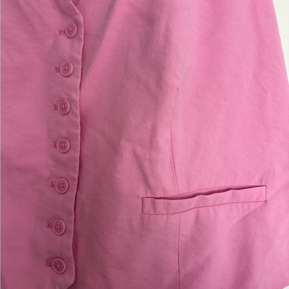 A New Day Vest & Short Suit Set - Pink
